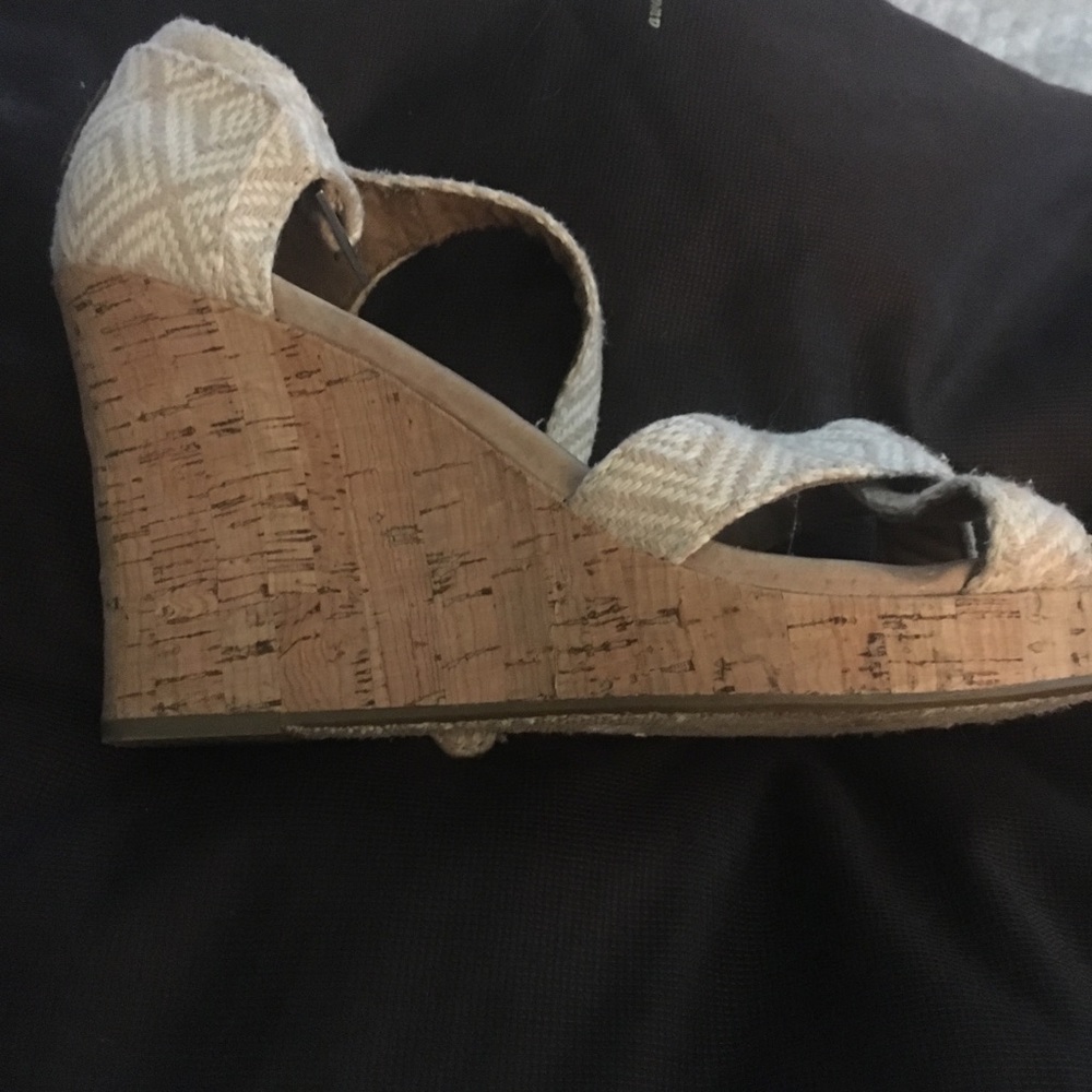 Toms wedge heels worn a few times 8